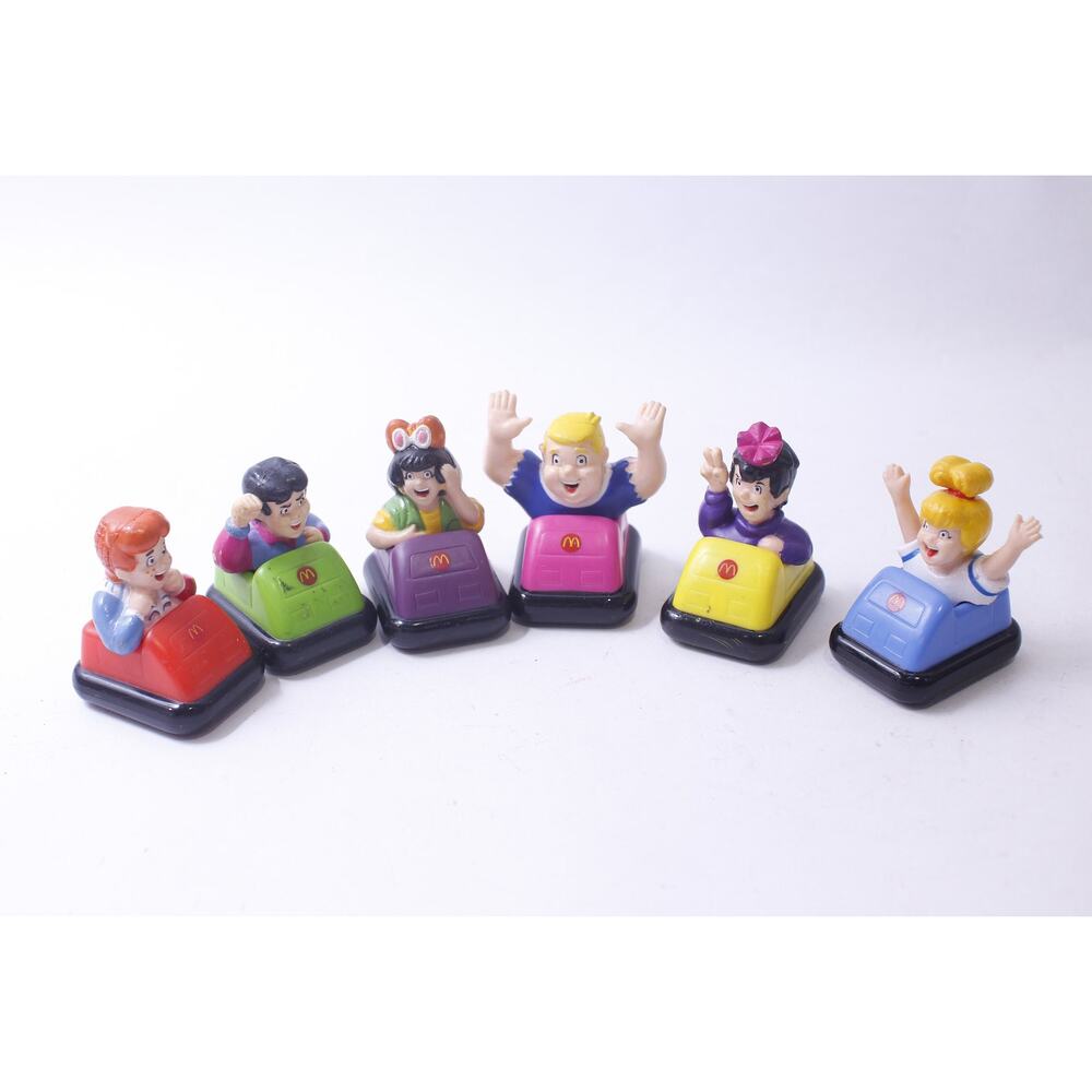 McDonald's Happy Meal, Archies, Toy Set of 6, PVC Figurines, 1987, Vintage,